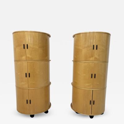 Dirk Meylaerts Mid Century Modern Round Cabinets Big O by Dirk Meylaerts 1990s