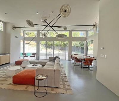 Dirk van der Kooij Monumental 10 Light Fresnel Sunflower Chandelier by Dirk van der Kooij