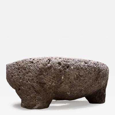 Distressed Molcajete Decorative Mexican Stone Bowl