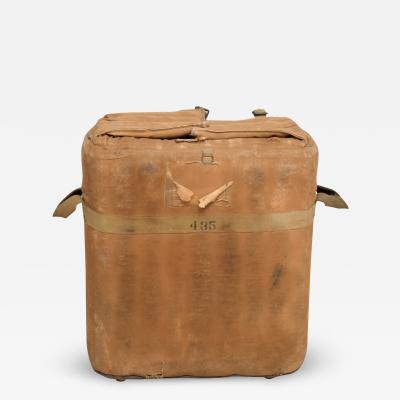 Distressed Vintage Army Military Surplus Ice Cooler Chest Tote USA 1940s