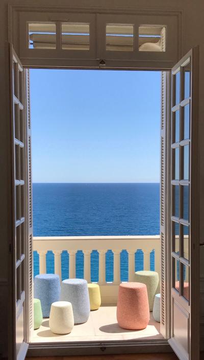 Djim Berger Lightweight Porcelain Stool and Side Table