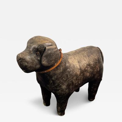 Dmitry Omersa LEATHER HANDCRAFTED DOG FOOTSTOOL BY DIMITRY OMERSA
