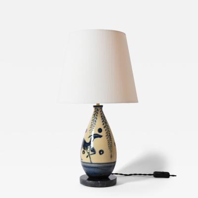 Doe pattern Primavera ceramic lamp 1930s 