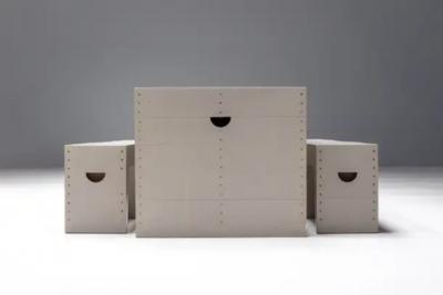 Dom Hans van der Laan Bossche School Dining Room Set by Dom Hans van der Laan Jan de Jong NL 1969