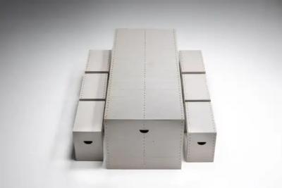 Dom Hans van der Laan Bossche School Dining Room Set by Dom Hans van der Laan Jan de Jong NL 1969