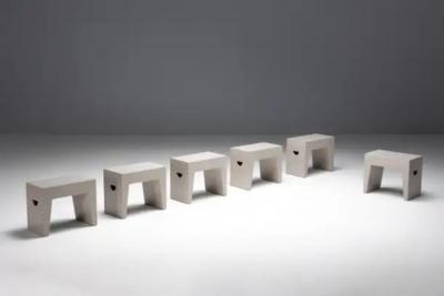 Dom Hans van der Laan Bossche School Stools by Dom Hans van der Laan Jan de Jong Netherlands 1970s