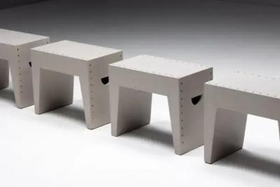 Dom Hans van der Laan Bossche School Stools by Dom Hans van der Laan Jan de Jong Netherlands 1970s