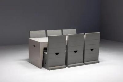 Dom Hans van der Laan Bossche School Table by Dom Hans van der Laan Jan de Jong Netherlands 1970s
