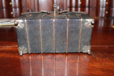 Domed Chagrin Casket