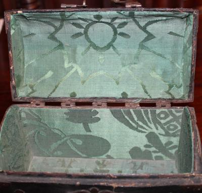 Domed Chagrin Casket