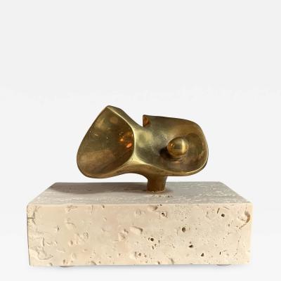 Domenico Calabrone Flor Da Amazonia Bronze Miniature By Domenico Calabrone Brazil 1960s