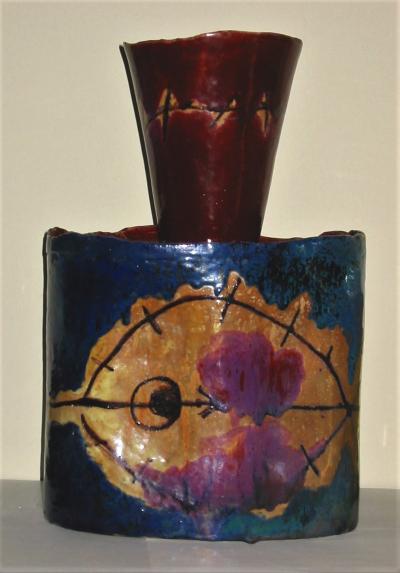 Domenico Matteucci Important Ceramic Vase Sculpture