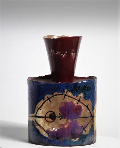 Domenico Matteucci Important Ceramic Vase Sculpture