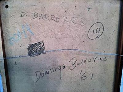 Domingo Barreres Signed Atmospheric Domingo Barreres Funeral Painting