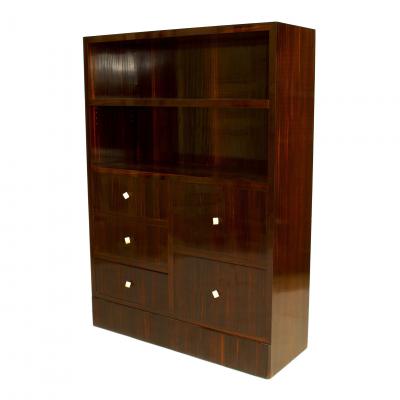 Dominique French Art Deco Calamander Bookcase