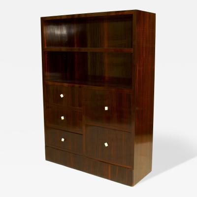 Dominique French Art Deco Calamander Bookcase