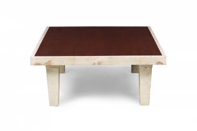 Dominique Late Ebony De Macassar Palisander Parchment Low Coffee Table