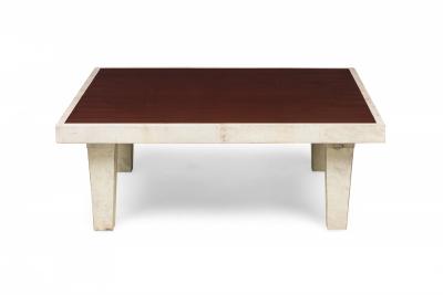 Dominique Late Ebony De Macassar Palisander Parchment Low Coffee Table