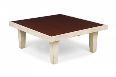 Dominique Late Ebony De Macassar Palisander Parchment Low Coffee Table