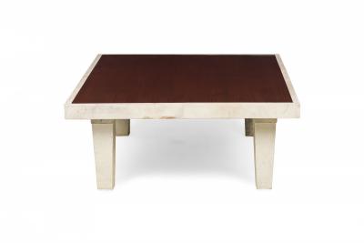 Dominique Late Ebony De Macassar Palisander Parchment Low Coffee Table