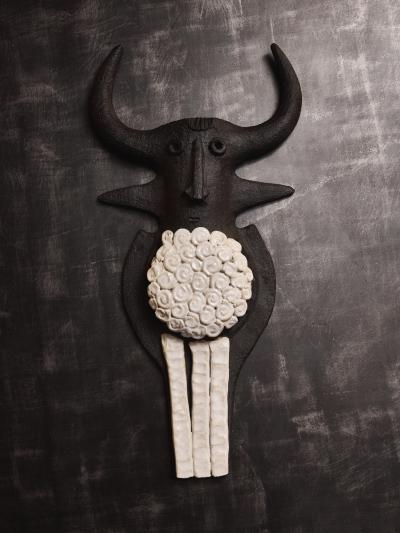 Dominique Pouchain Pair of Toro Ceramic Wall Sconce by Dominic Pouchain France