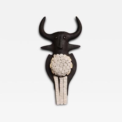 Dominique Pouchain Pair of Toro Ceramic Wall Sconce by Dominic Pouchain France