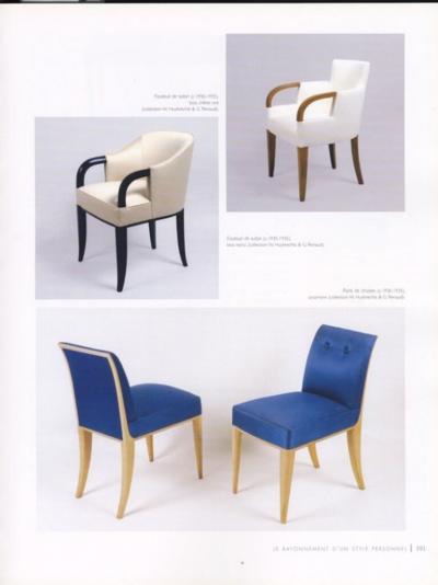 Dominique two pairs of armchairs