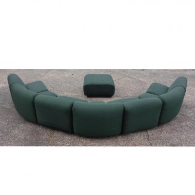 Don Chadwick 8 Piece Modern Modular Chadwick Style Sectional Sofa
