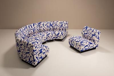 Don Chadwick Seven Piece Modular Sofa by Don Chadwick for Herman Miller in Dedar Fabric USA