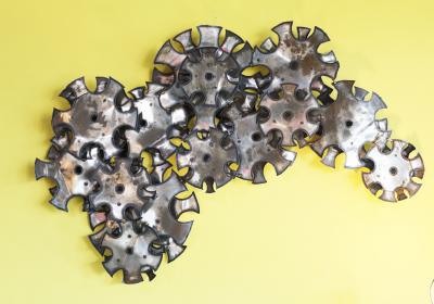 Don Freedman Don Freedman Large Brutalist Metal Wall Sculpture