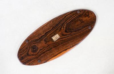 Don S Shoemaker Rosewood Oval Tray for Se al Furniture