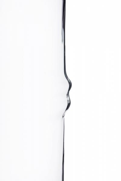 Don Shepard for Blenko American Mid Century Clear Glass Bamboo Design Vase