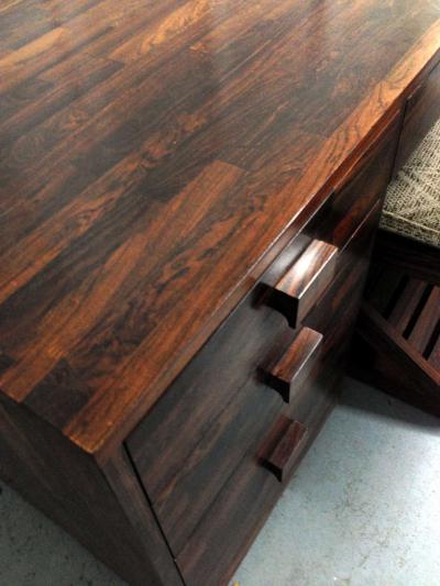 Don Shoemaker Rare Cocobolo Wood Desk Don Shoemaker