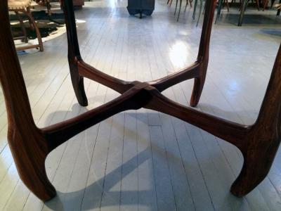 Don Shoemaker Rosewood and Marble Table