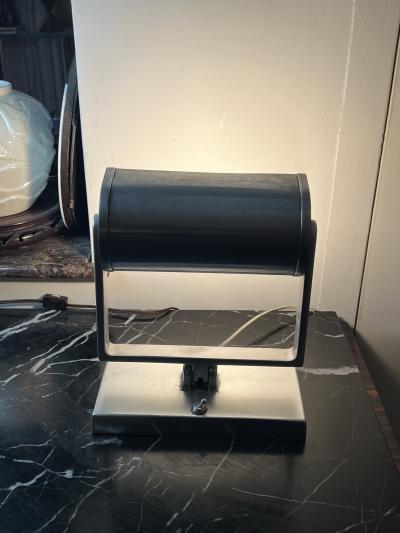 Donald Deskey ALUMINUM ART DECO ADJUSTABLE ANGLE LAMP