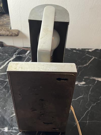 Donald Deskey ALUMINUM ART DECO ADJUSTABLE ANGLE LAMP