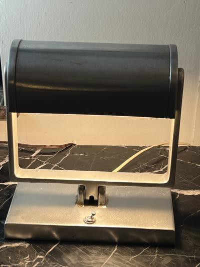 Donald Deskey ALUMINUM ART DECO ADJUSTABLE ANGLE LAMP