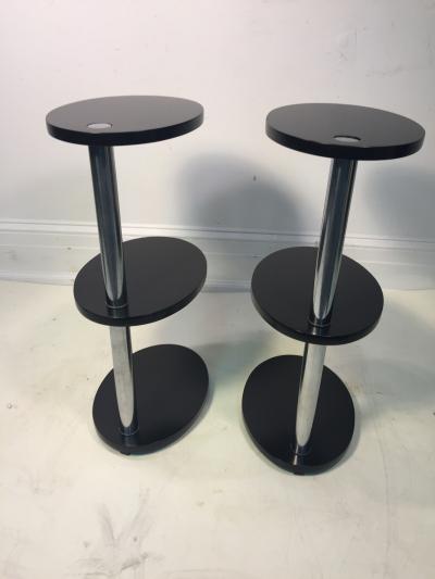 Donald Deskey ART DECO MODERNIST PAIR OF TABLES ATTRIBUTED TO DONALD DESKEY
