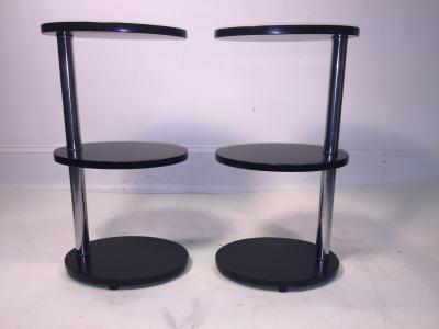 Donald Deskey ART DECO MODERNIST PAIR OF TABLES ATTRIBUTED TO DONALD DESKEY