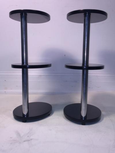 Donald Deskey ART DECO MODERNIST PAIR OF TABLES ATTRIBUTED TO DONALD DESKEY