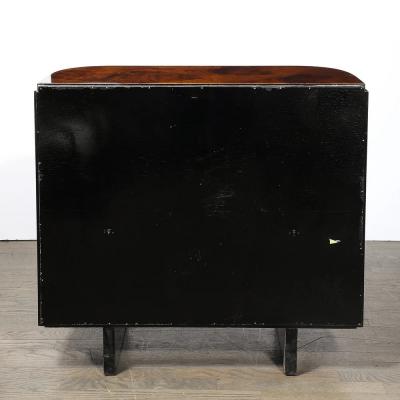 Donald Deskey Art Deco Machine Age Cabinet in Book matched Burled Walnut by Donald Deskey