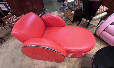 Donald Deskey Donald Deskey Design Art Deco Sofa Chaise Lounge