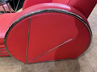 Donald Deskey Donald Deskey Design Art Deco Sofa Chaise Lounge