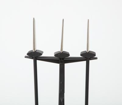 Donald Deskey Donald Deskey Nickel Blade Fire Tools