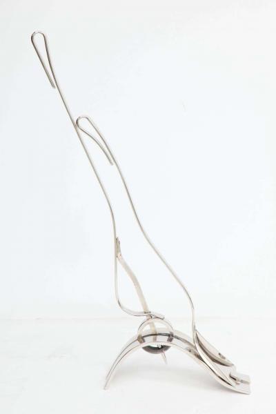 Donald Deskey Donald Deskey Polished Nickel Fire Tools