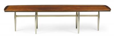 Donald Deskey Donald Deskey for Charak Modern Rosewood Surfboard Cocktail Coffee Table