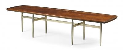 Donald Deskey Donald Deskey for Charak Modern Rosewood Surfboard Cocktail Coffee Table