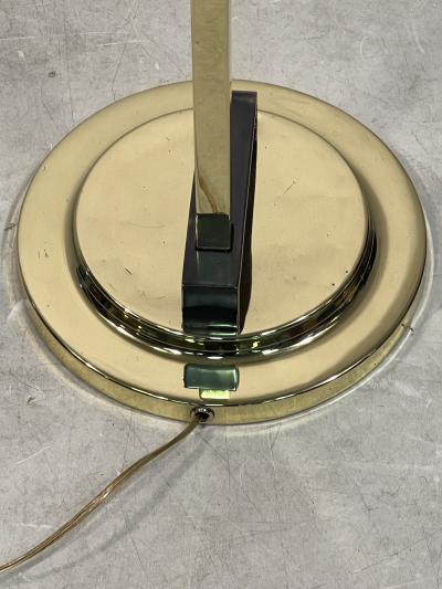Donald Deskey MODERNIST ART DECO BRASS FLOOR LAMP BY DONALD DESKEY