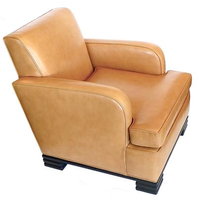 Donald Deskey Pair of Club Chairs by Donald Deskey For Radio City Music Hall