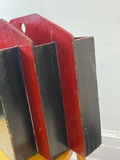 Donald Deskey RARE ART DECO MAGAZINE RACK IN THE MANNER OF DONALD DESKEY